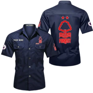 Nottingham Forest Short Sleeved Shirt, Gift For Nottingham Forest Fan EPL79052225455 - Dark Blue