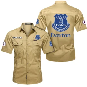 Everton Short Sleeved Shirt, Gift For Everton Fan EPL79052225456 - Khaki