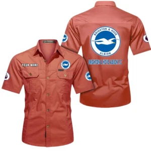 Brighton & Hove Albion Short Sleeved Shirt, Gift For Brighton & Hove Albion Fan EPL79052225457 - Red