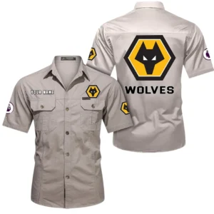 Wolverhampton Wanderers Short Sleeved Shirt, Gift For Wolverhampton Wanderers Fan EPL79052225458 - Beige