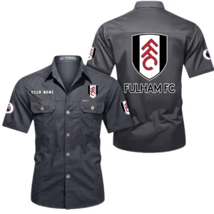 Fulham Short Sleeved Shirt, Gift For Fulham Fan EPL79052225459 - Gray