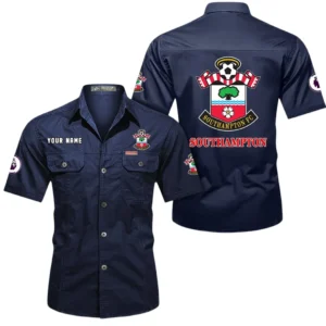 Southampton Short Sleeved Shirt, Gift For Southampton Fan EPL79052225461 - Dark Blue