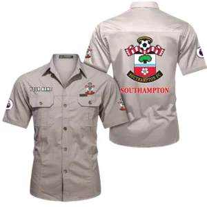 Southampton Short Sleeved Shirt, Gift For Southampton Fan EPL79052225461 - Beige