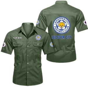 Leicester City Short Sleeved Shirt, Gift For Leicester City Fan EPL79052225462 - Army Green