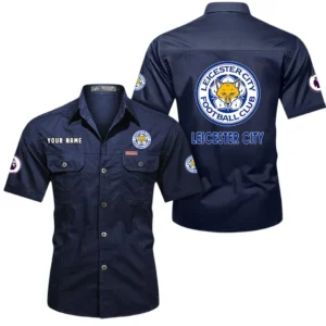 Leicester City Short Sleeved Shirt, Gift For Leicester City Fan EPL79052225462 - Dark Blue
