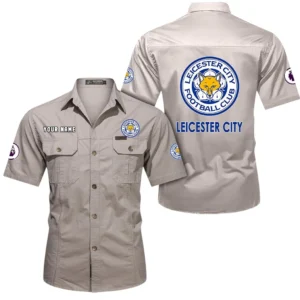 Leicester City Short Sleeved Shirt, Gift For Leicester City Fan EPL79052225462 - Beige