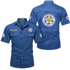 Leicester City Short Sleeved Shirt, Gift For Leicester City Fan EPL79052225462 - Cowboy Blue