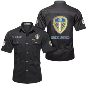 Leeds United Short Sleeved Shirt, Gift For Leeds United Fan EPL80052225333 - Black
