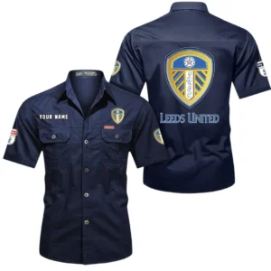Leeds United Short Sleeved Shirt, Gift For Leeds United Fan EPL80052225333 - Dark Blue