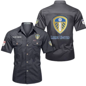 Leeds United Short Sleeved Shirt, Gift For Leeds United Fan EPL80052225333 - Gray