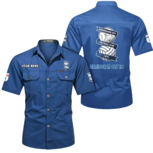 Birmingham City Short Sleeved Shirt, Gift For Birmingham City Fan EPL80052225335 - Cowboy Blue