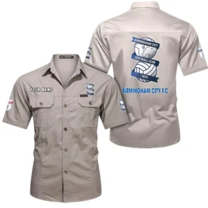 Birmingham City Short Sleeved Shirt, Gift For Birmingham City Fan EPL80052225335 - Beige