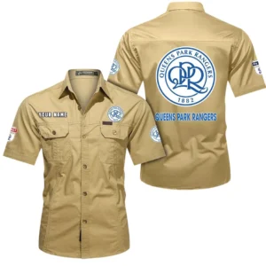 Queens Park Rangers Short Sleeved Shirt, Gift For Queens Park Rangers Fan EPL80052225336 - Khaki