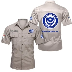 Portsmouth Short Sleeved Shirt, Gift For Portsmouth Fan EPL80052225337 - Beige