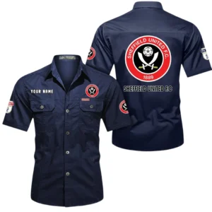 Sheffield United Short Sleeved Shirt, Gift For Sheffield United Fan EPL80052225338 - Dark Blue