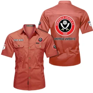 Sheffield United Short Sleeved Shirt, Gift For Sheffield United Fan EPL80052225338 - Red