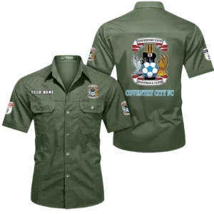 Coventry City Short Sleeved Shirt, Gift For Coventry City Fan EPL80052225339 - Army Green