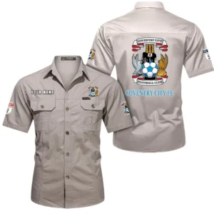 Coventry City Short Sleeved Shirt, Gift For Coventry City Fan EPL80052225339 - Beige