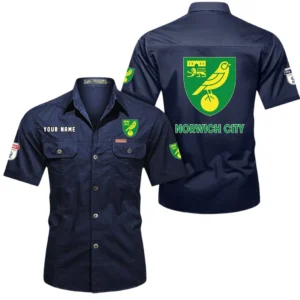 Norwich City Short Sleeved Shirt, Gift For Norwich City Fan EPL80052225340 - Dark Blue