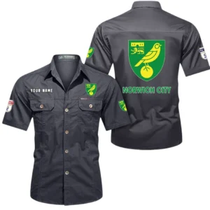 Norwich City Short Sleeved Shirt, Gift For Norwich City Fan EPL80052225340 - Gray