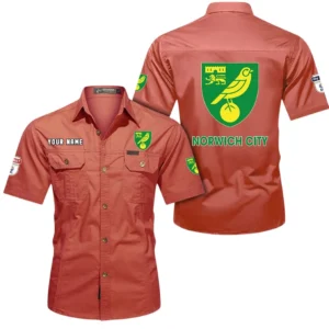 Norwich City Short Sleeved Shirt, Gift For Norwich City Fan EPL80052225340 - Red