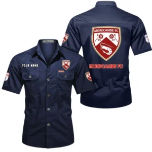 Morecambe Short Sleeved Shirt, Gift For Morecambe Fan EPL80052225341 - Dark Blue
