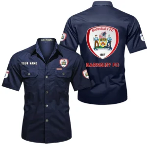 Barnsley Short Sleeved Shirt, Gift For Barnsley Fan EPL80052225342 - Dark Blue
