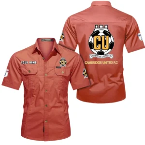 Cambridge United Short Sleeved Shirt, Gift For Cambridge United Fan EPL80052225343 - Red