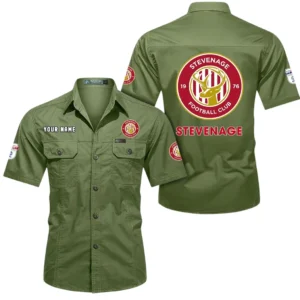 Stevenage Football Club Short Sleeved Shirt, Gift For Stevenage Football Club Fan EPL80052225344 - Fruit Green