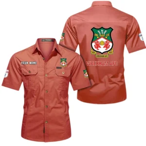 Wrexham AFC Short Sleeved Shirt, Gift For Wrexham AFC Fan EPL80052225345 - Red