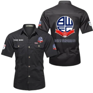 Bolton Wanderers Short Sleeved Shirt, Gift For Bolton Wanderers Fan EPL80052225346 - Black
