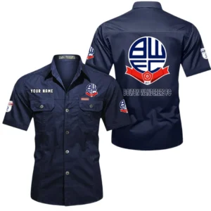 Bolton Wanderers Short Sleeved Shirt, Gift For Bolton Wanderers Fan EPL80052225346 - Dark Blue