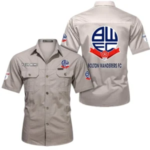 Bolton Wanderers Short Sleeved Shirt, Gift For Bolton Wanderers Fan EPL80052225346 - Beige
