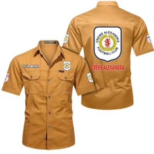 Crewe Alexandra Short Sleeved Shirt, Gift For Crewe Alexandra Fan EPL80052225347 - Turmeric