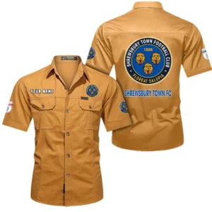 Shrewsbury Town Short Sleeved Shirt, Gift For Shrewsbury Town Fan EPL80052225348 - Turmeric