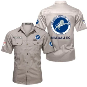 Millwall Short Sleeved Shirt, Gift For Millwall Fan EPL80052225350 - Beige