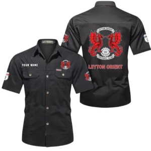 Leyton Orient Short Sleeved Shirt, Gift For Leyton Orient Fan EPL80052225351 - Black