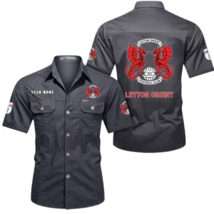 Leyton Orient Short Sleeved Shirt, Gift For Leyton Orient Fan EPL80052225351 - Gray