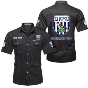 West Bromwich Albion Short Sleeved Shirt, Gift For West Bromwich Albion Fan EPL80052225352 - Black