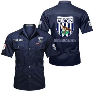 West Bromwich Albion Short Sleeved Shirt, Gift For West Bromwich Albion Fan EPL80052225352 - Dark Blue