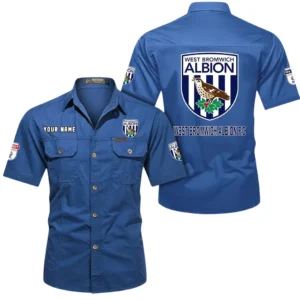 West Bromwich Albion Short Sleeved Shirt, Gift For West Bromwich Albion Fan EPL80052225352 - Cowboy Blue