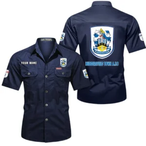 Huddersfield Town Short Sleeved Shirt, Gift For Huddersfield Town Fan EPL80052225353 - Dark Blue