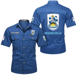 Huddersfield Town Short Sleeved Shirt, Gift For Huddersfield Town Fan EPL80052225353 - Cowboy Blue