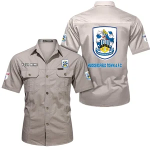 Huddersfield Town Short Sleeved Shirt, Gift For Huddersfield Town Fan EPL80052225353 - Beige