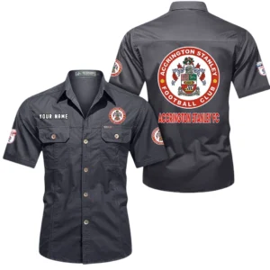 Accrington Stanley Short Sleeved Shirt, Gift For Accrington Stanley Fan EPL80052225354 - Gray