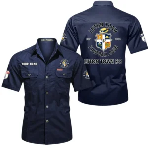 Luton Town Short Sleeved Shirt, Gift For Luton Town Fan EPL80052225355 - Dark Blue
