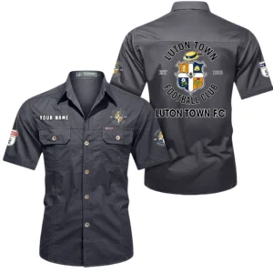 Luton Town Short Sleeved Shirt, Gift For Luton Town Fan EPL80052225355 - Gray