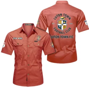 Luton Town Short Sleeved Shirt, Gift For Luton Town Fan EPL80052225355 - Red