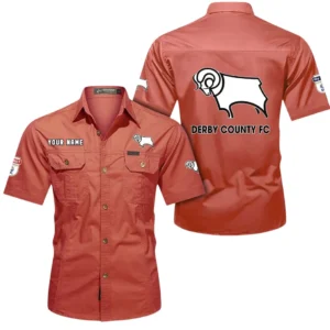 Derby County Short Sleeved Shirt, Gift For Derby County Fan EPL80052225356 - Red