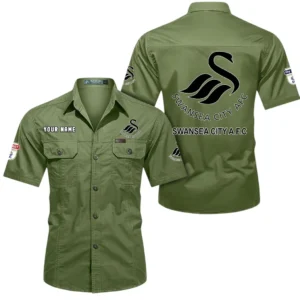 Swansea City Short Sleeved Shirt, Gift For Swansea City Fan EPL80052225358 - Fruit Green